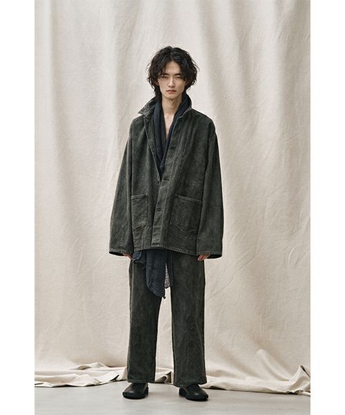 YOKO SAKAMOTOヨーコサカモト DENIM COVERALL [SUMI INK] YS-24SS-34デニムカバーオール