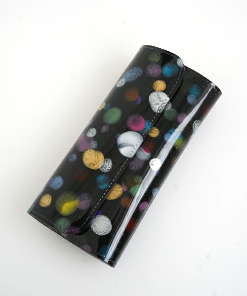 macromauro マクロマウロpaint black wallet longペイントウォレットロング(財布）