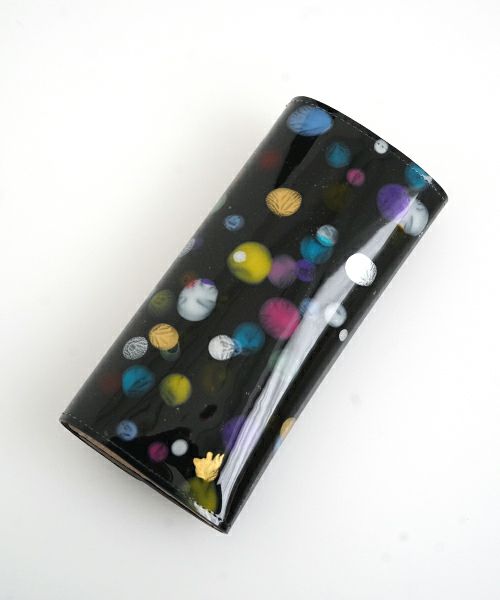 macromauro マクロマウロpaint black wallet longペイントウォレットロング(財布）