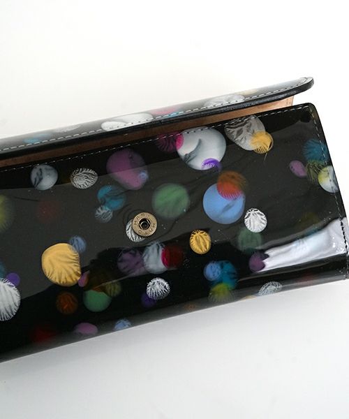 macromauro マクロマウロpaint black wallet longペイントウォレットロング(財布）