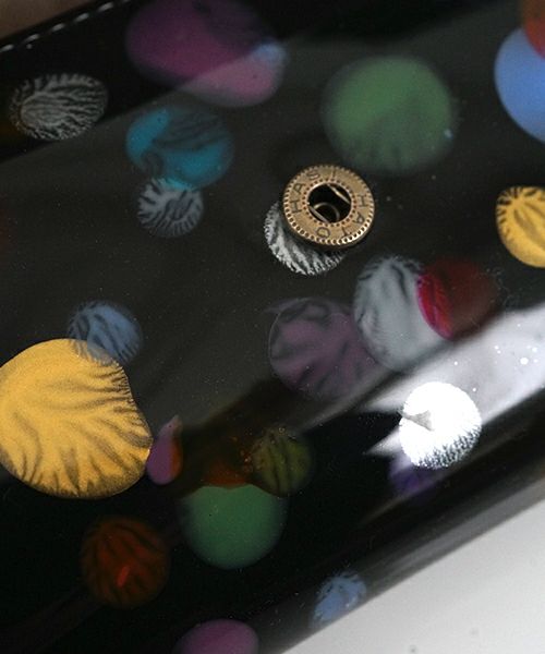 macromauro マクロマウロpaint black wallet longペイントウォレットロング(財布）