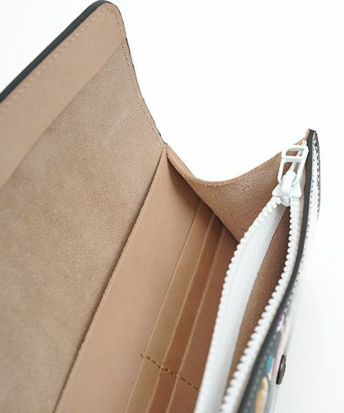macromauro マクロマウロpaint black wallet longペイントウォレットロング(財布）