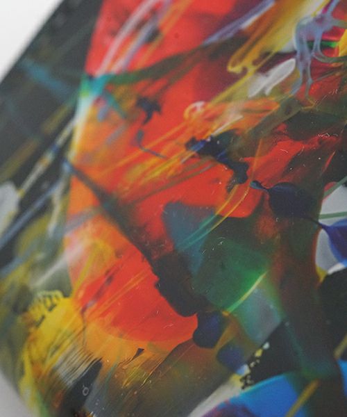 macromauro マクロマウロpaint black wallet Pミニ ペイントウォレット(財布）