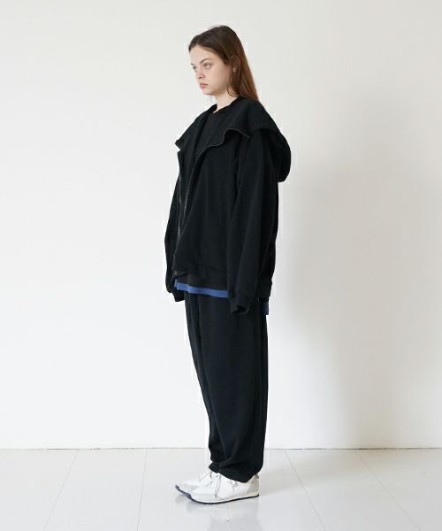  VUyヴウワイshort big hoody [BLACK]ビックショートパーカー
