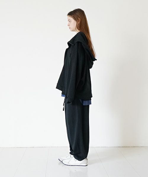  VUyヴウワイshort big hoody [BLACK]ビックショートパーカー