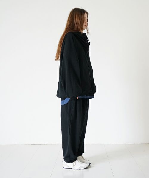  VUyヴウワイshort big hoody [BLACK]ビックショートパーカー