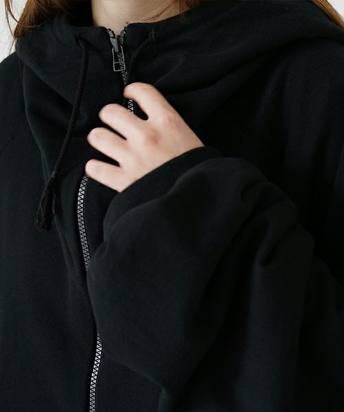  VUyヴウワイshort big hoody [BLACK]ビックショートパーカー