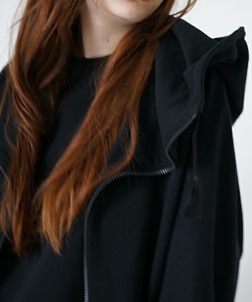  VUyヴウワイshort big hoody [BLACK]ビックショートパーカー