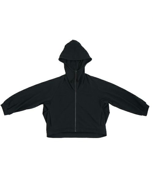  VUyヴウワイshort big hoody [BLACK]ビックショートパーカー