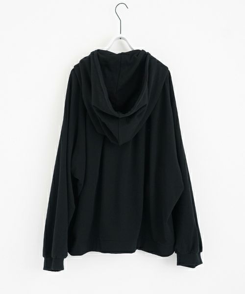  VUyヴウワイshort big hoody [BLACK]ビックショートパーカー