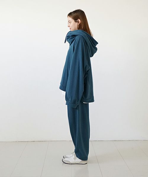 VUyヴウワイshort big hoody [BLUE]ビックショートパーカー