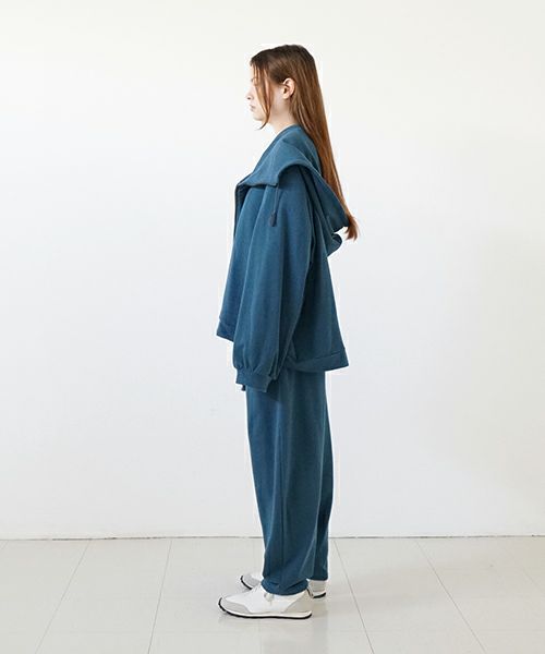 VUyヴウワイshort big hoody [BLUE]ビックショートパーカー