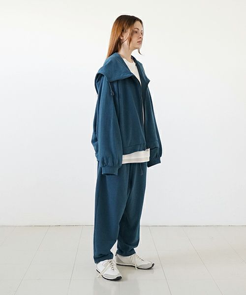 VUyヴウワイshort big hoody [BLUE]ビックショートパーカー