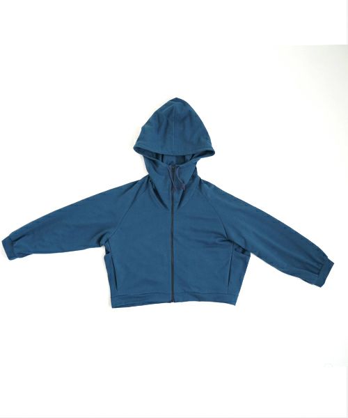 VUyヴウワイshort big hoody [BLUE]ビックショートパーカー
