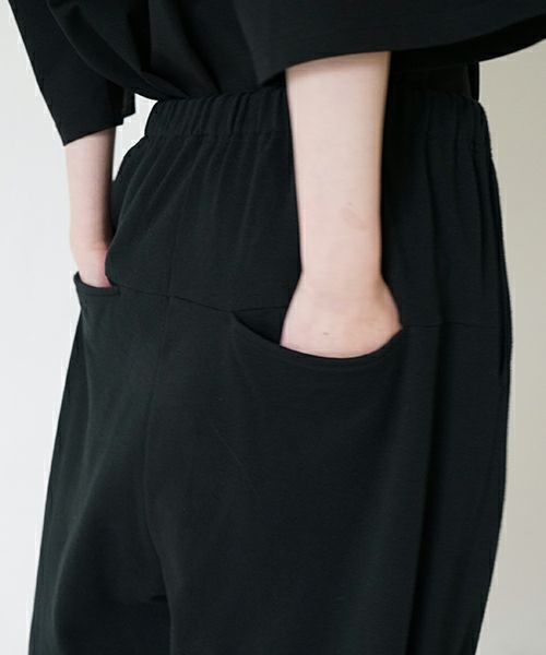 VUyヴウワイsweat wide cropped pants [BLACK]スエットワイドパンツ