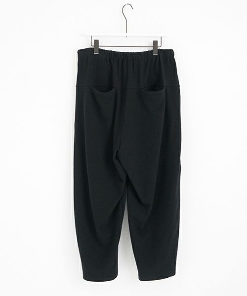 VUyヴウワイsweat wide cropped pants [BLACK]スエットワイドパンツ