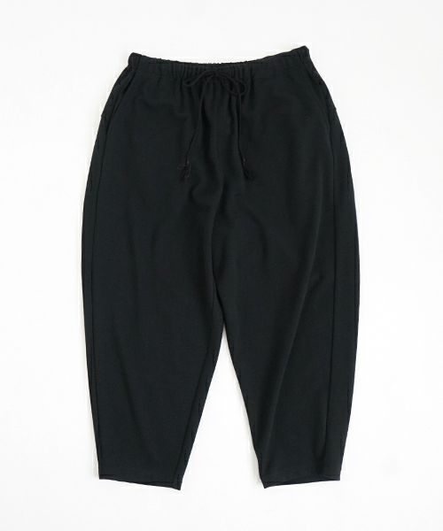 VUyヴウワイsweat wide cropped pants [BLACK]スエットワイドパンツ