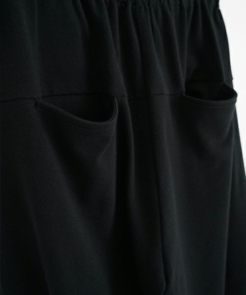 VUyヴウワイsweat wide cropped pants [BLACK]スエットワイドパンツ