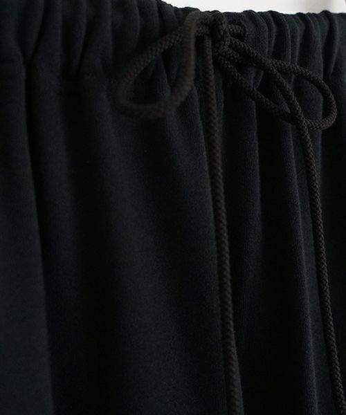 VUyヴウワイsweat wide cropped pants [BLACK]スエットワイドパンツ