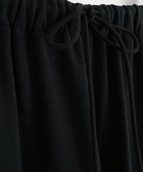VUyヴウワイsweat wide cropped pants [BLACK]スエットワイドパンツ