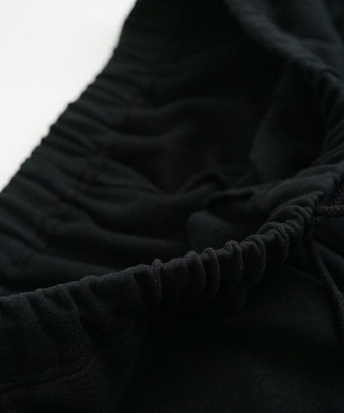 VUyヴウワイsweat wide cropped pants [BLACK]スエットワイドパンツ