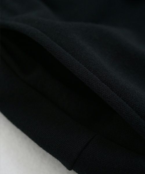 VUyヴウワイsweat wide cropped pants [BLACK]スエットワイドパンツ