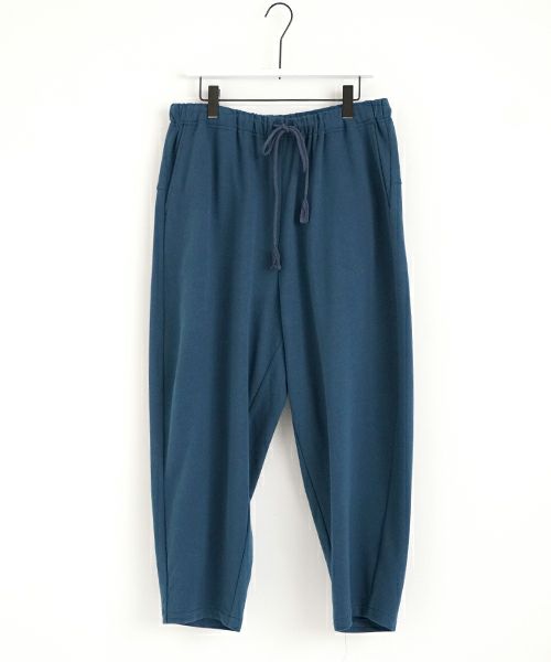 VUyヴウワイsweat wide cropped pants [BLUE]スエットワイドパンツ