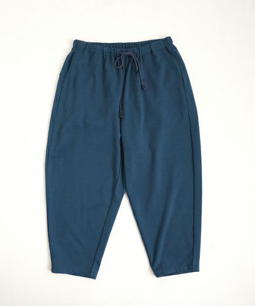 VUyヴウワイsweat wide cropped pants [BLUE]スエットワイドパンツ