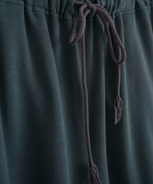 VUyヴウワイsweat wide cropped pants [BLUE]スエットワイドパンツ