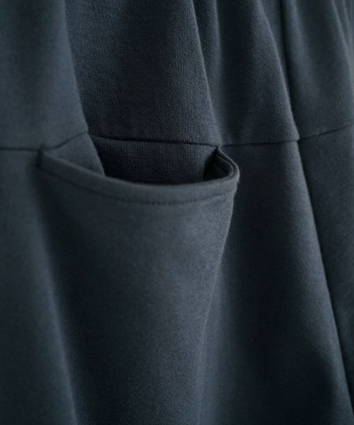 VUyヴウワイsweat wide cropped pants [BLUE]スエットワイドパンツ