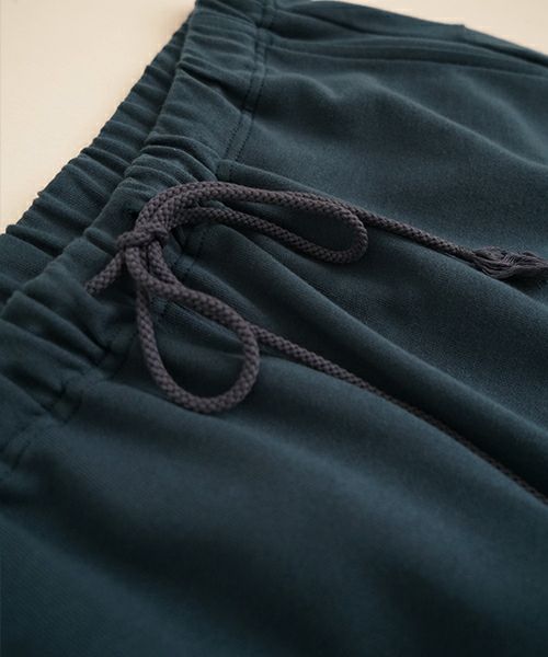 VUyヴウワイsweat wide cropped pants [BLUE]スエットワイドパンツ