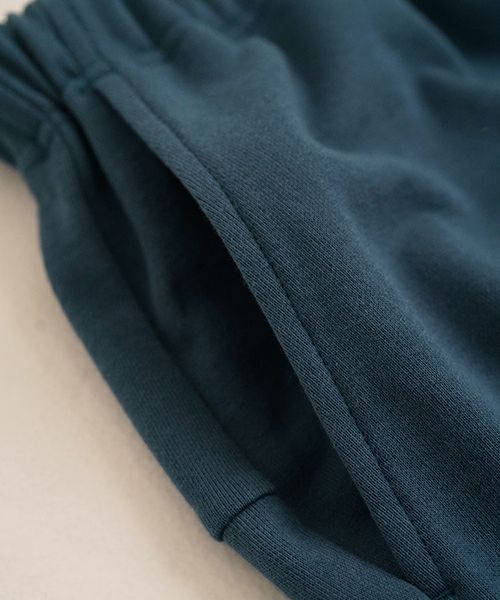 VUyヴウワイsweat wide cropped pants [BLUE]スエットワイドパンツ