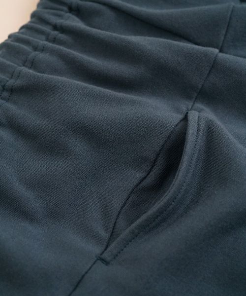 VUyヴウワイsweat wide cropped pants [BLUE]スエットワイドパンツ
