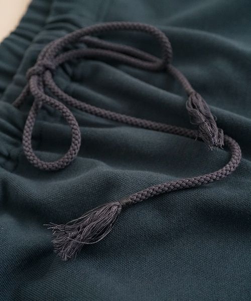 VUyヴウワイsweat wide cropped pants [BLUE]スエットワイドパンツ