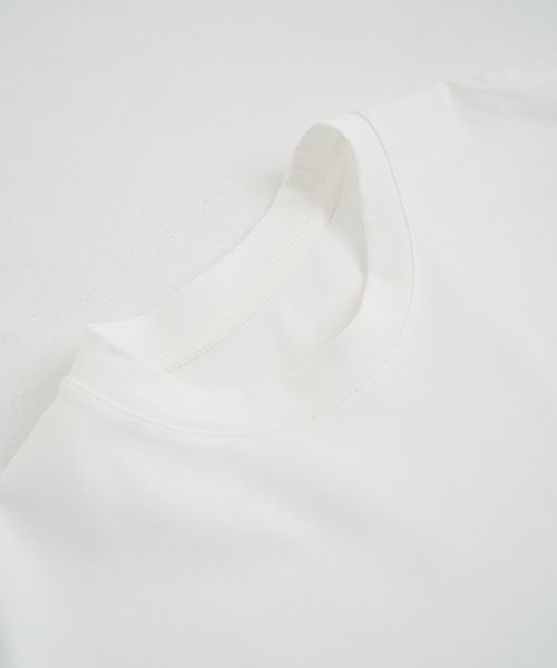 VUyヴウワイtwo slit t-shirt [white×beige]重ねスリットtシャツ