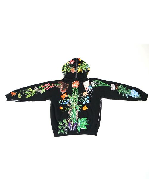 AHCAHCUMあちゃちゅむお花体パーカー（クロ）01-231-0701