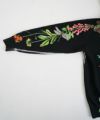 AHCAHCUMあちゃちゅむお花体パーカー（クロ）01-231-0701