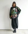 AHCAHCUMあちゃちゅむお花体ジップパーカー（クロ）01-231-0702