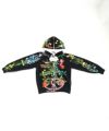AHCAHCUMあちゃちゅむお花体ジップパーカー（クロ）01-231-0702