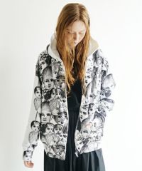 AHCAHCUMあちゃちゅむフルーツ女ジップパーカー（シロ）01-231-0703