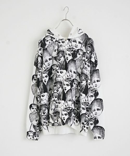 AHCAHCUMあちゃちゅむフルーツ女ジップパーカー（シロ）01-231-0703