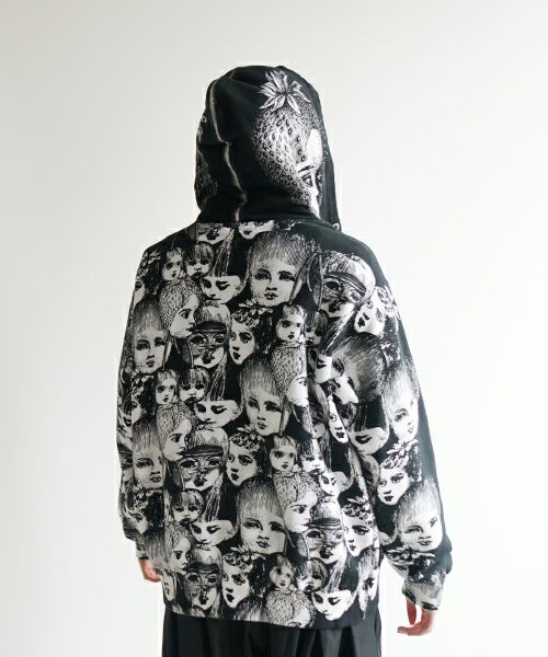 AHCAHCUMあちゃちゅむフルーツ女ジップパーカー（クロ）01-231-0703