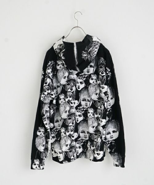 AHCAHCUMあちゃちゅむフルーツ女ジップパーカー（クロ）01-231-0703