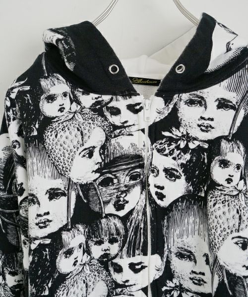 AHCAHCUMあちゃちゅむフルーツ女ジップパーカー（クロ）01-231-0703