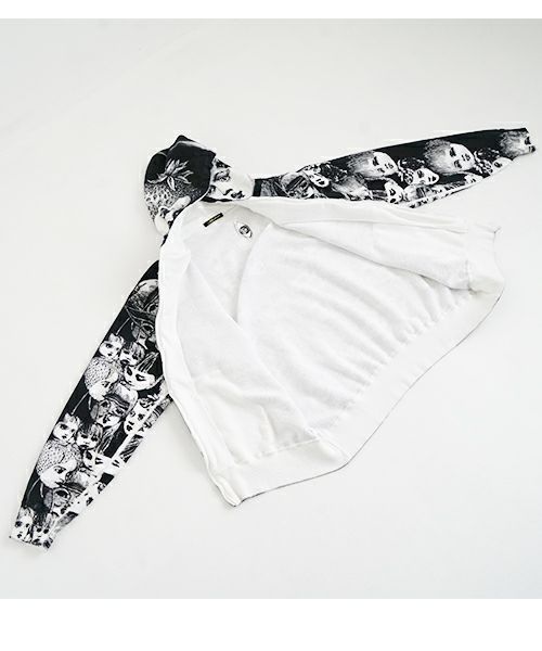 AHCAHCUMあちゃちゅむフルーツ女ジップパーカー（クロ）01-231-0703