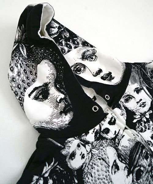 AHCAHCUMあちゃちゅむフルーツ女ジップパーカー（クロ）01-231-0703