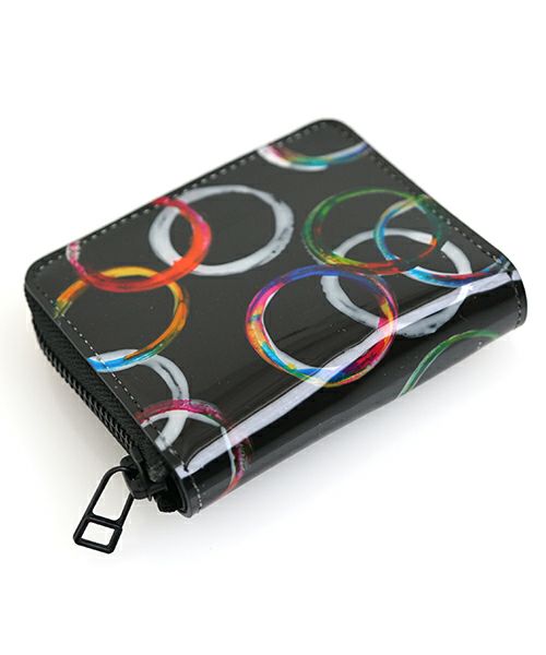 macromauro マクロマウロ PAINT WALLET O [BLACK] ペイントウォレット  