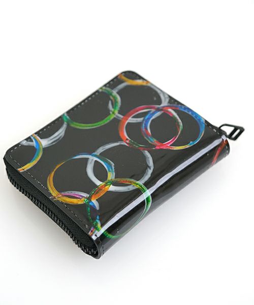 macromauro マクロマウロPAINT WALLET O [BLACK]ペイントウォレットロング (財布）