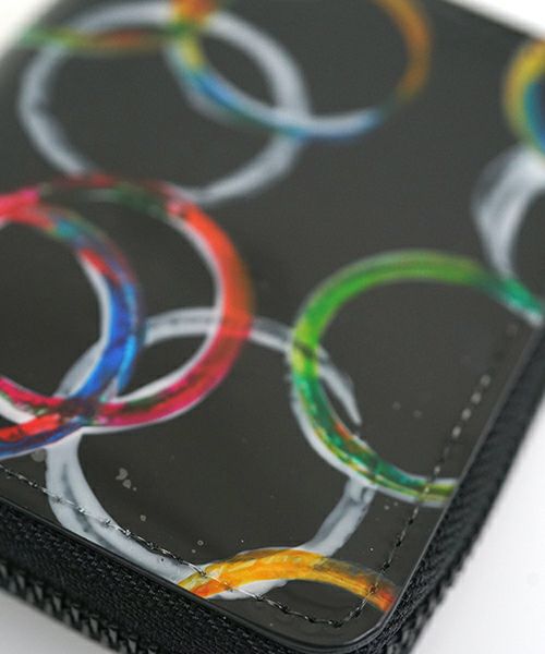  macromauro マクロマウロPAINT WALLET O [BLACK]ペイントウォレットロング (財布）