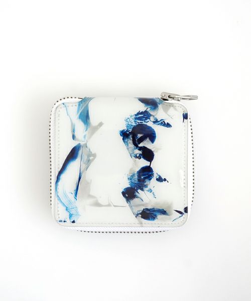 macromauro×Palm maisonマクロマウロ×パームメゾン Palm maison original high paint wallet blue
